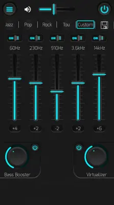 Equalizer & Bass Booster android App screenshot 3